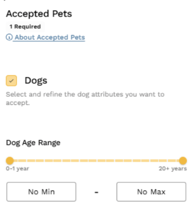 Accepted Pets